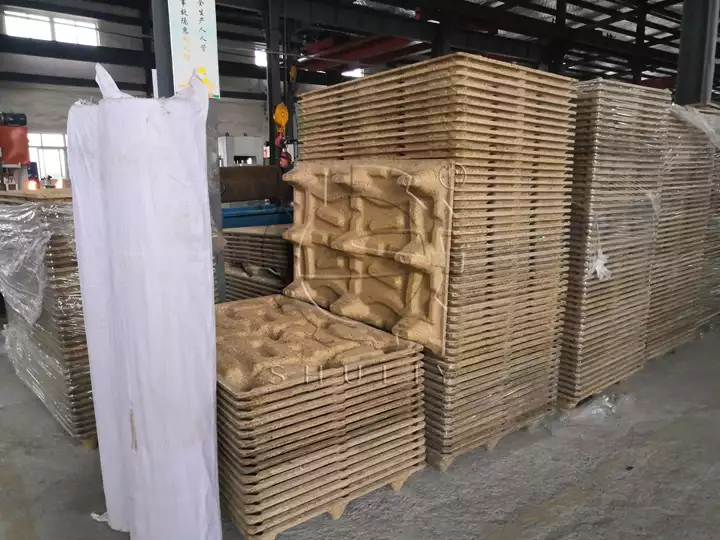 compressed wood pallets