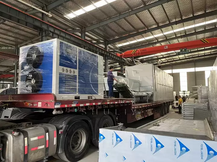 shipping briquette dryer machine