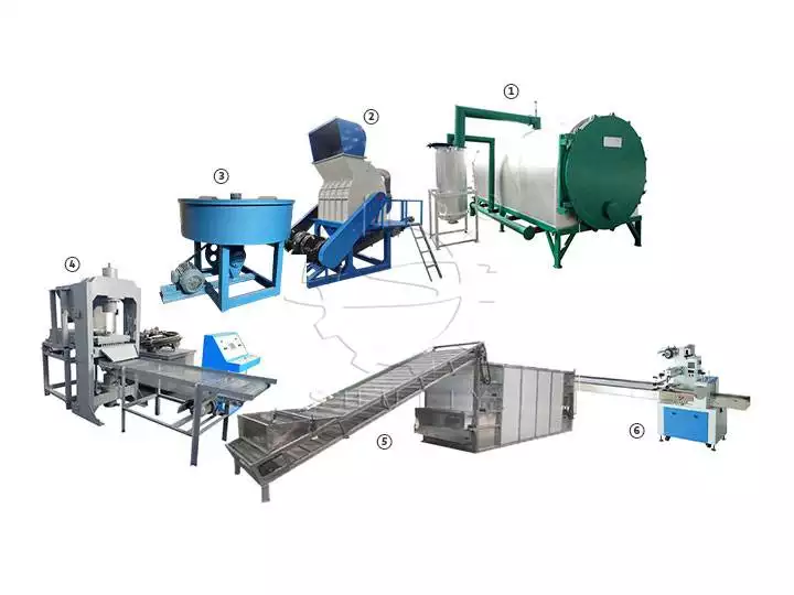 shisha charcoal production line