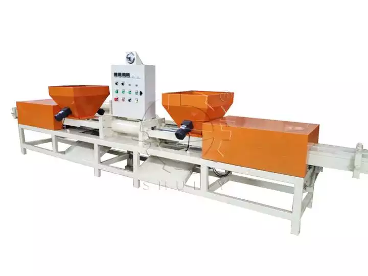 Sawdust block making machine for wooden pallet blocks