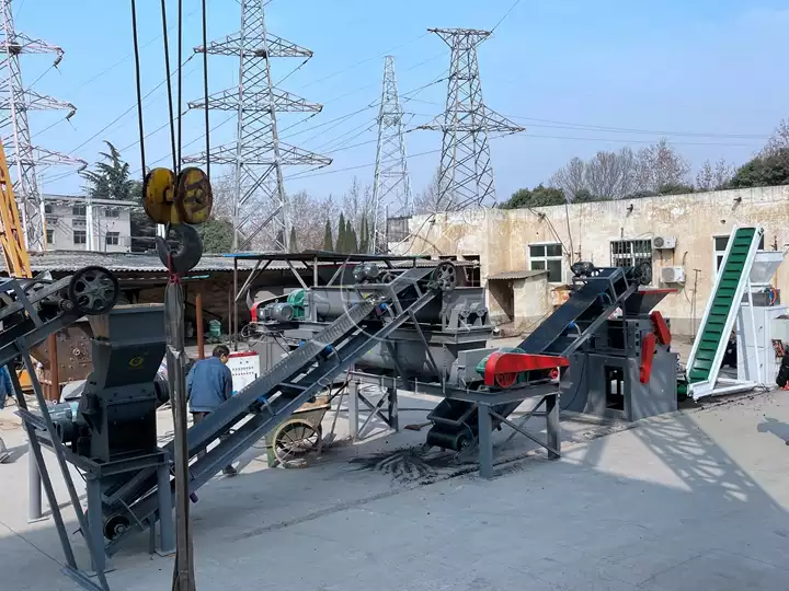 Usine de transformation de briquettes de charbon de bois pour barbecue