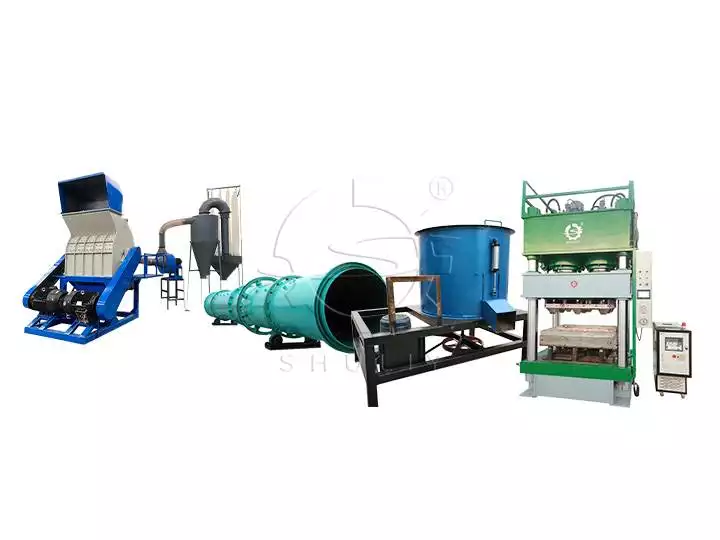 compressed wood pallet production line 