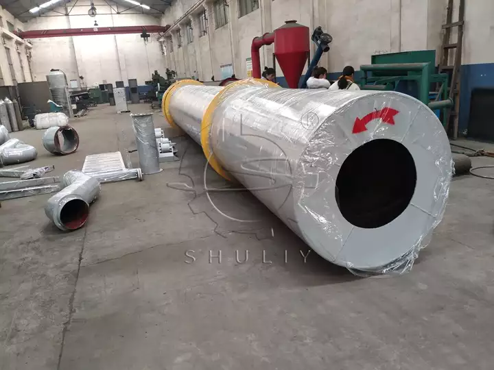 rotary dryer machine for shipment