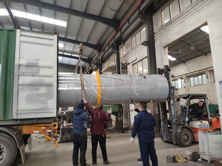 sawdust dryer machine loading