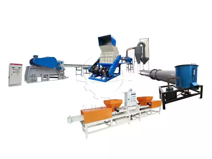 wood pallet block production line