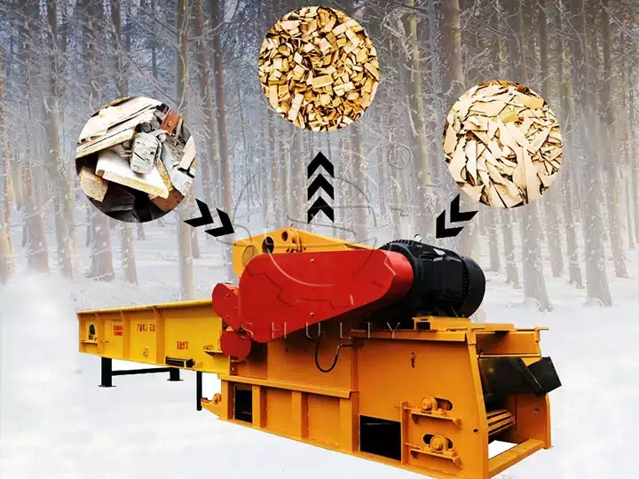 wood pallet shredder machine for sale