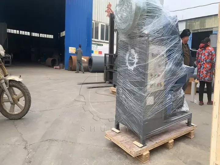 sawdust briquette extruder machine package