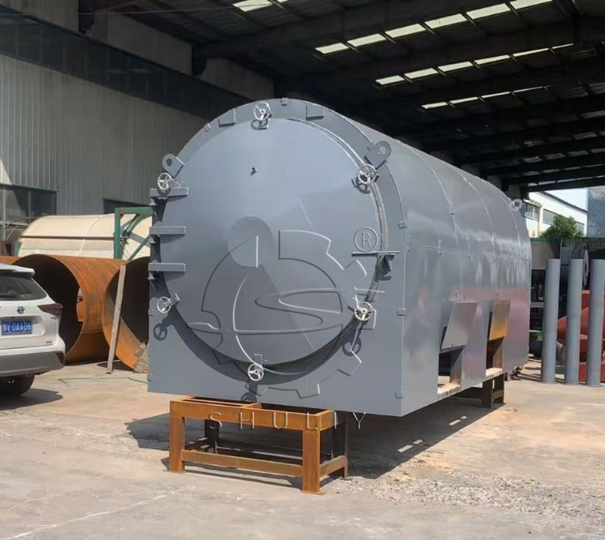 horizontal charcoal making machine