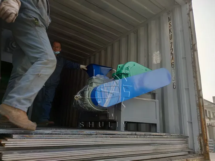 briquette charcoal processing plant loading