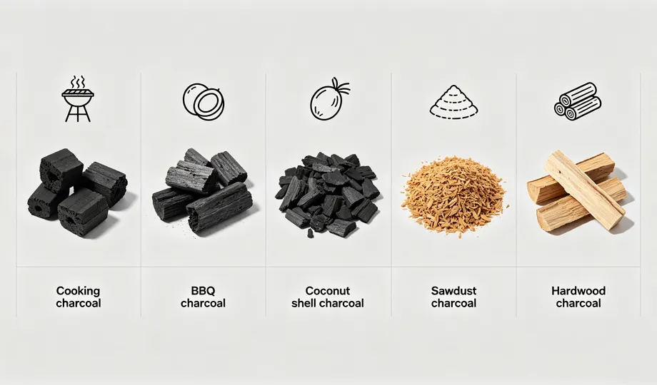 different charcoal making in Africa