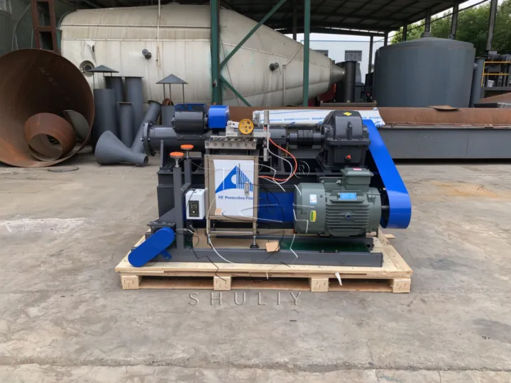 charcoal briquette machine with cutter and conveyor