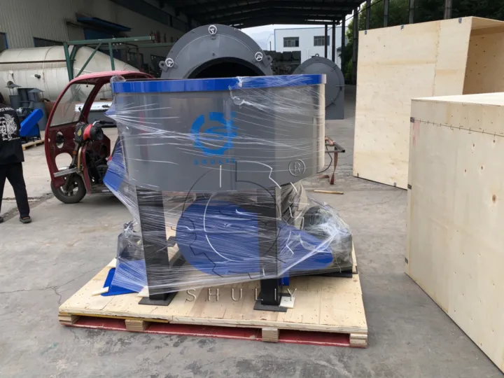 wheel grinder mixer wrapped and packagd